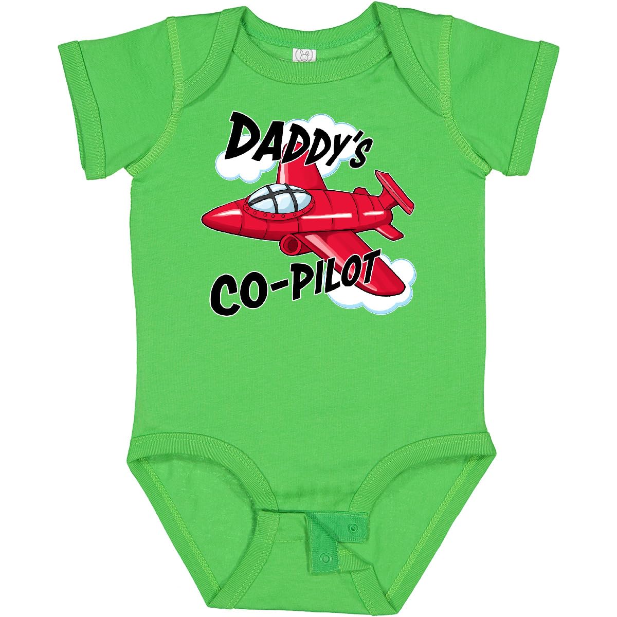 inktastic Daddys Co-Pilot for Fathers Day Baby Bodysuit 18 Months Apple Green 2a3b6