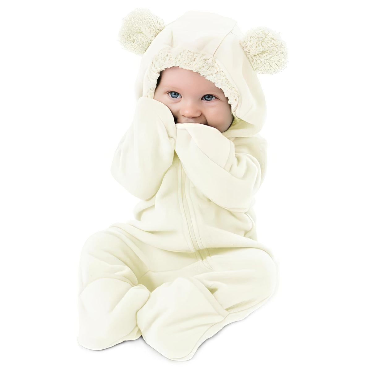 Cuddle Club Fleece Baby Bunting Bodysuit Hoodie, Newborn - 5T