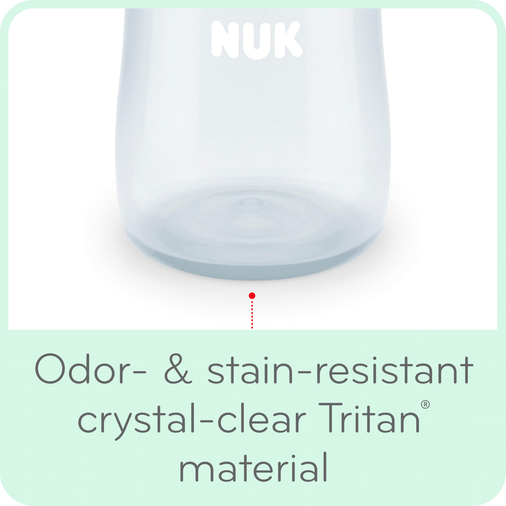 NUK Large Learner Tritan Cup, 10 oz, 8+ Months – BPA Free, Spill Proof Sippy Cup