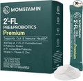 MOMSTAMIN Premium 3,000mg Human Milk Oligosaccharide (HMO 2'-FL) Prebiotic Probiotic Powder Supplement for Immunity Digestion Metabolism Gut Health, Clinically Researched (30 Sticks, 1 Month)