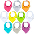 DiaperSquad's Baby Bibs for Drooling and Teething, Bibs for Boys, Baby Girl - Solid Cotton Baby Drool Bibs