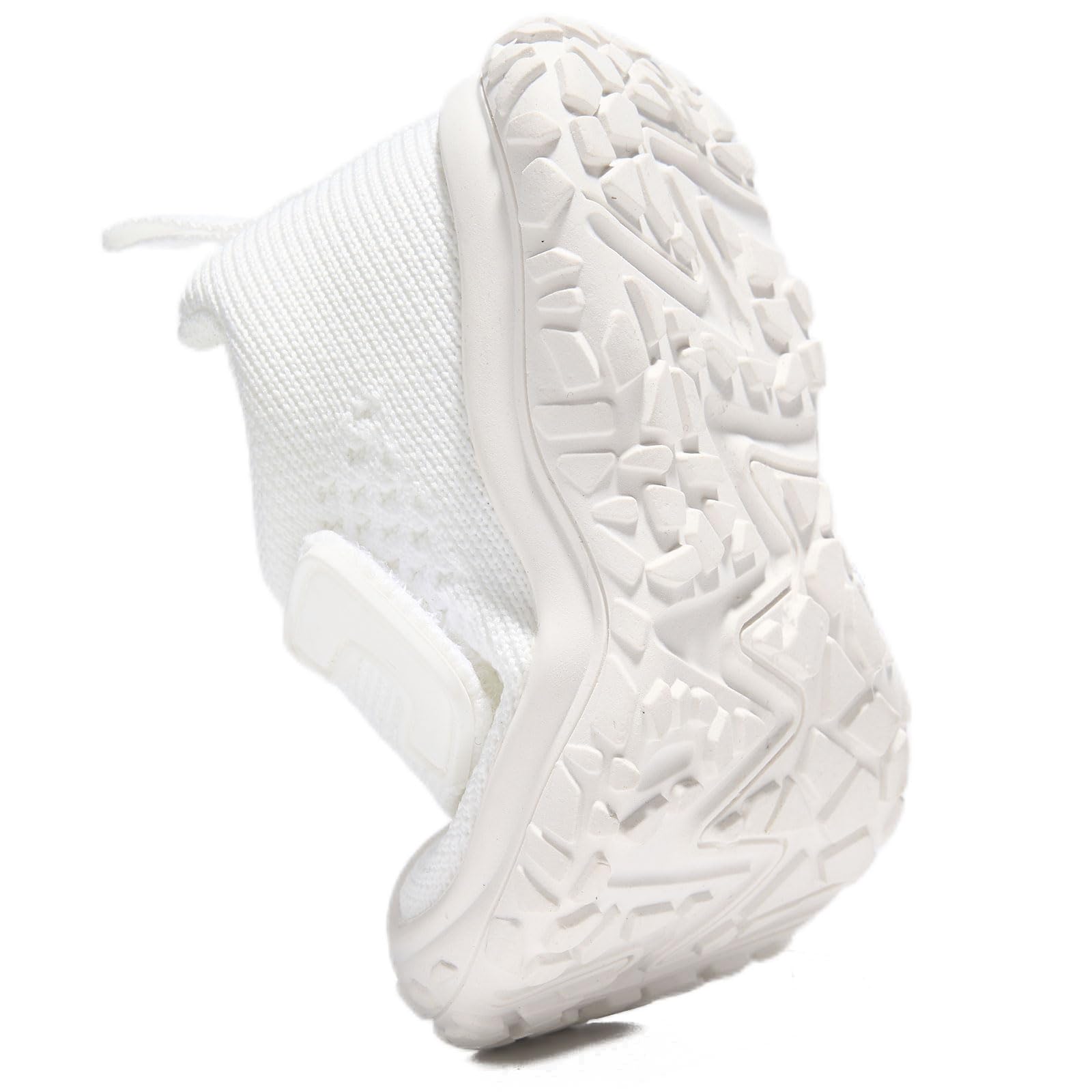 Newsonet Baby Shoes Boys Girls First Walker Sneakers Walking Non-Skid Lightweight Mesh Shoes White Size 6-12 Months Infant