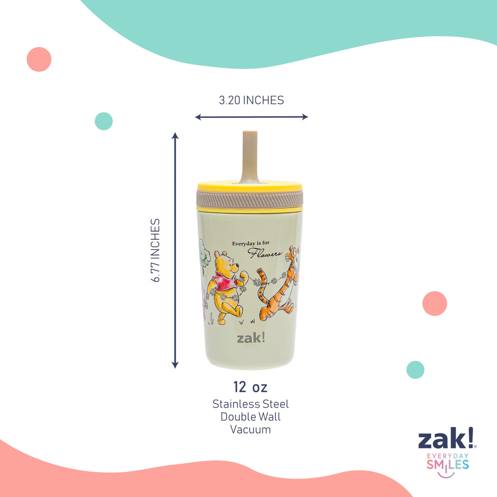 Zak Designs Disney Winnie the Pooh Kelso 12oz Leak-Proof Toddler Straw Cup