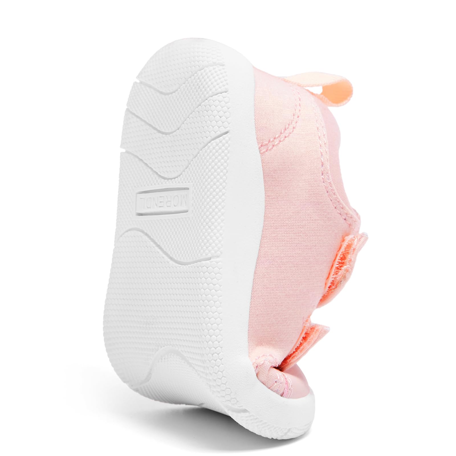 MORENDL Toddler Girl Shoes Baby Wide Toe Box Barefoot Shoes Girls Walking Shoes Non-Slip Minimalist Sneakers Comfort Zero Drop Tennis Outdoor Activities Pink Size 8