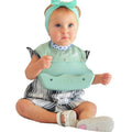 The Little Monkey Company Silicone Bibs for Babies and Toddlers - Wipes Clean in Seconds Waterproof Bib Protects from Every Mess - Made with Premium Materials