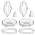 BALIME 8Pcs Pump Parts Compatible with Spectra S1/S2/9 Plus, Duckbill Valves, Backflow Protector Membrane and Tubes (Not Original Spectra Accessories)