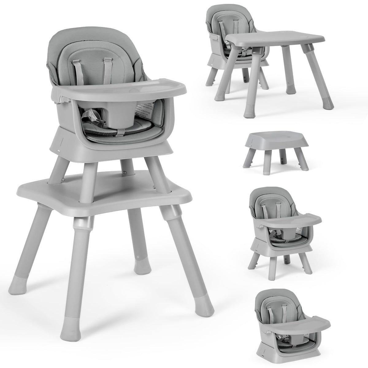 TODEFULL Baby High Chair, 8 in 1 Highchairs for Babies and Toddlers