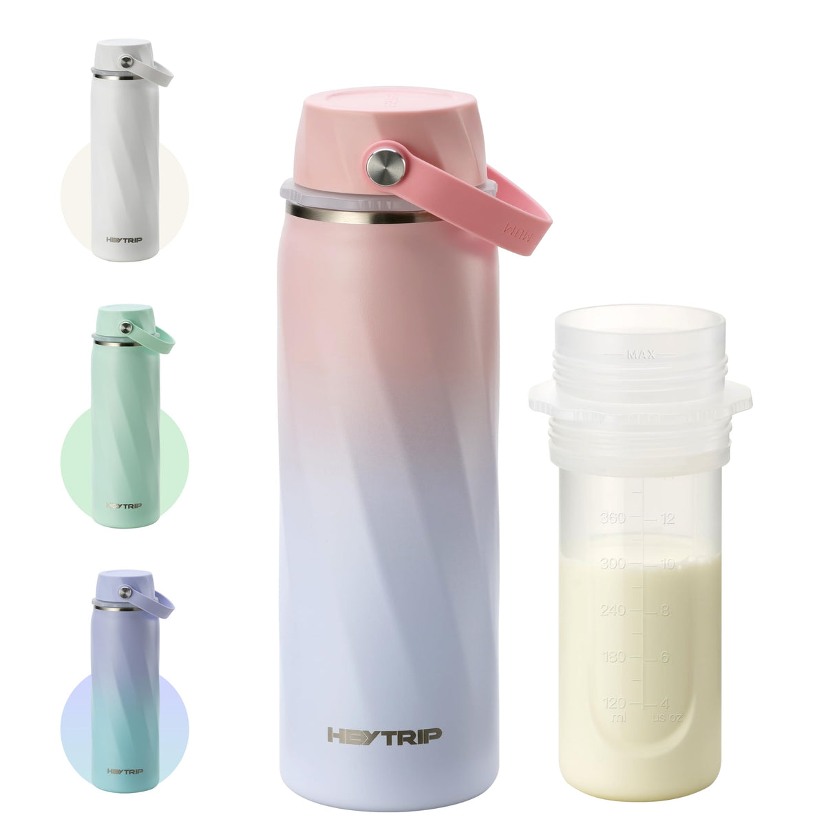 HEYTRIP 20oz Portable Breastmilk Cooler Bottle for Outdoor, Green