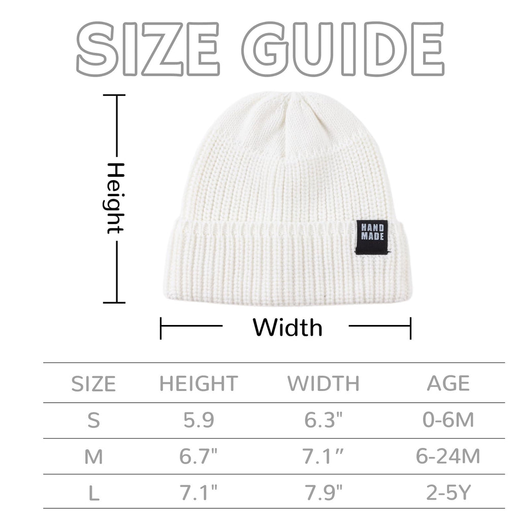 JANGANNSA Simple Knitted Baby Beanie Hip-Hop Boys Winter Hat Toddler Kids Bonnet for Girls 0-5Y (Black+Light Gray+White, S)
