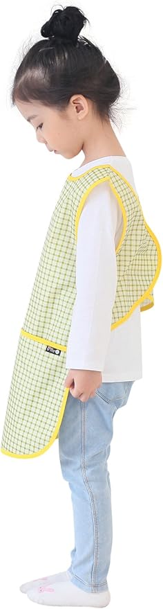 Kids Painting Apron – Waterproof Art Smock for Toddlers & Preschoolers, Messy Play, Baking, Crafts, Cooking, Mealtime