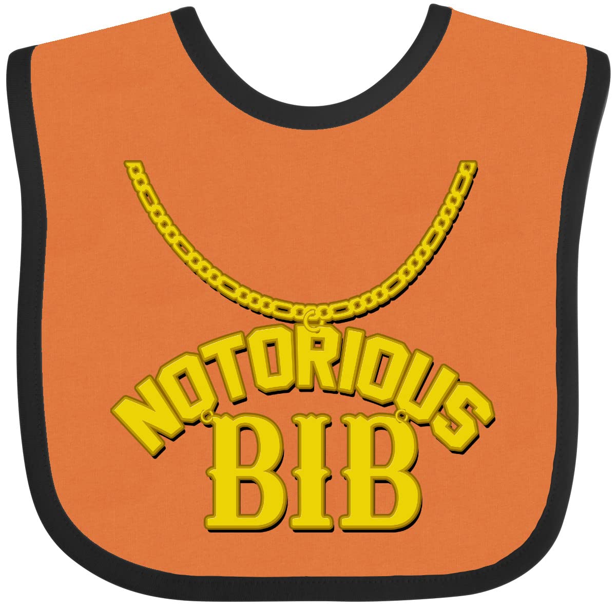 inktastic Notorious Bib Baby Bib White and Black 1c5d1