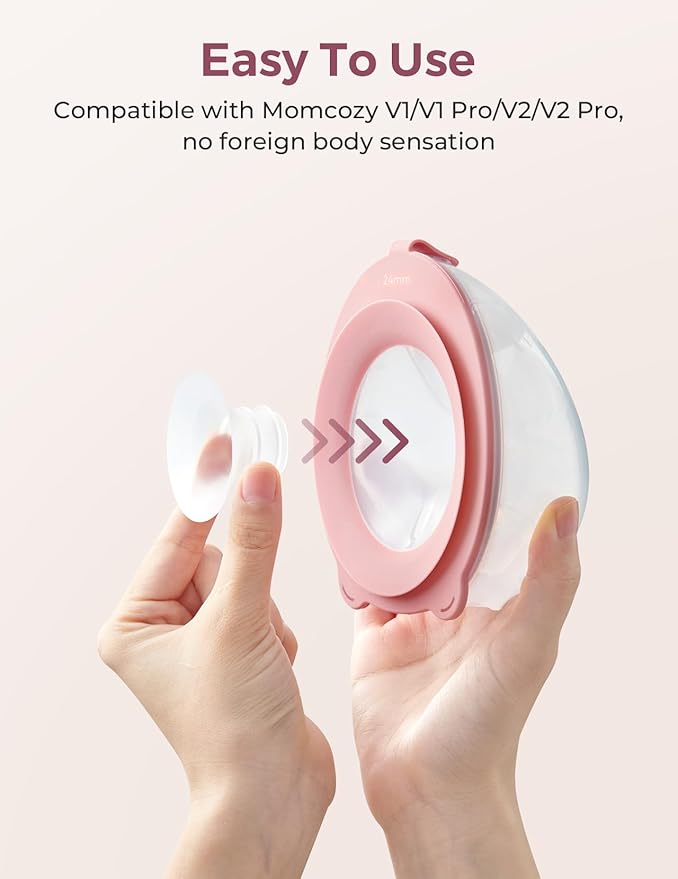 Momcozy Original V1 Pro/V2 Pro Breast Pump Replacement Accessories,Flange Insert 19mm Only for Momcozy V1 Pro/V2 Pro 4PCS