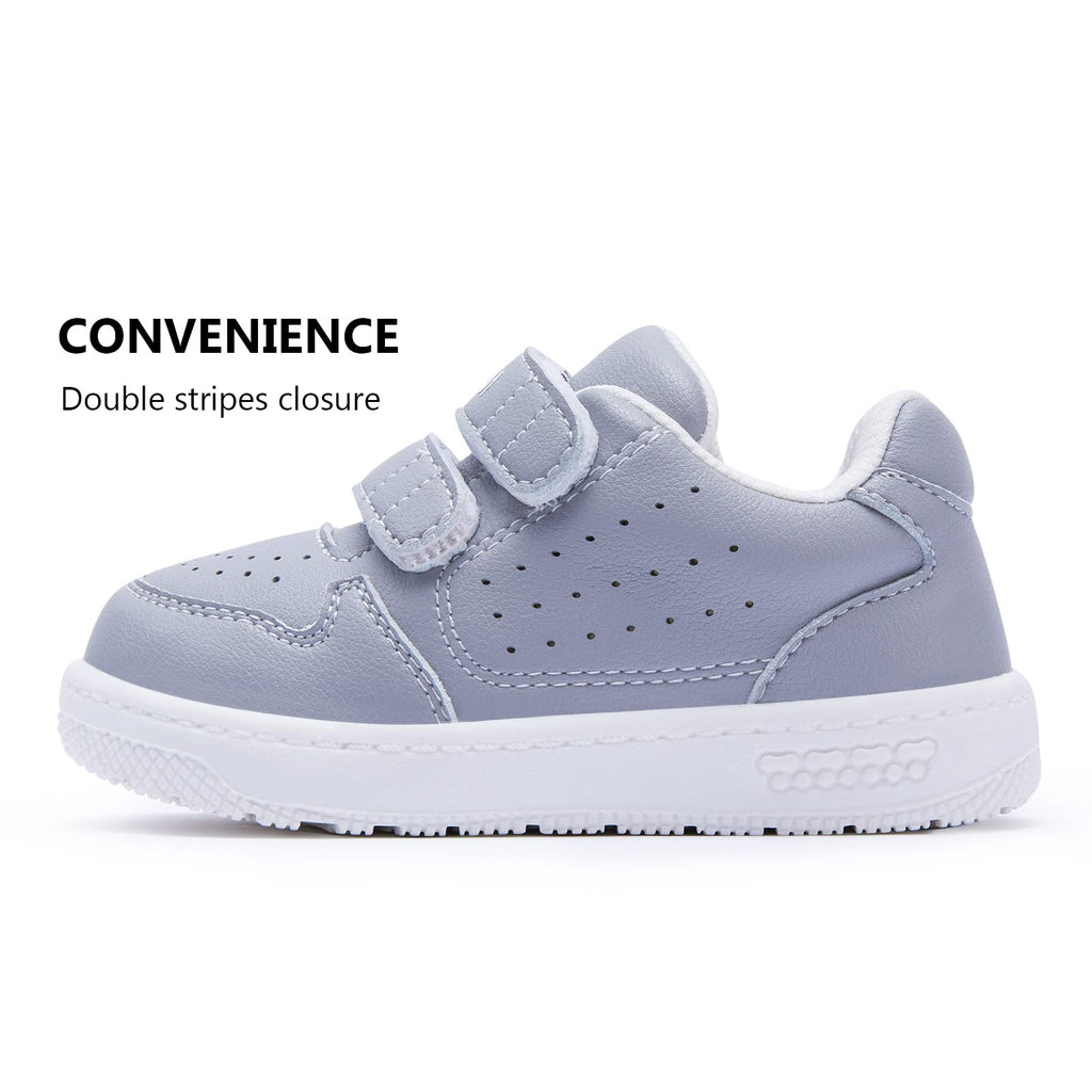 BMCiTYBM Baby Sneakers Infant Walking Shoes Unisex Grey Size 12-18 Months