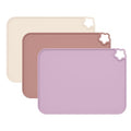 Cutebe Silicone Placemat for Toddles Kids Non-Slip Reusable Portable Kids Placemats for Dinning Table Heat Resistant Placemats, Baby Placemat Stain Resistant Silicone Mat for Dining Table 3 Pack