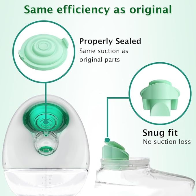 2pcs Pump Seals Compatible with Elvie Breast Pump Parts Replacement, Silicone Diaphragm Replace for Electric Elvie Pump Replacement, Membrane Used for Flange Accessories