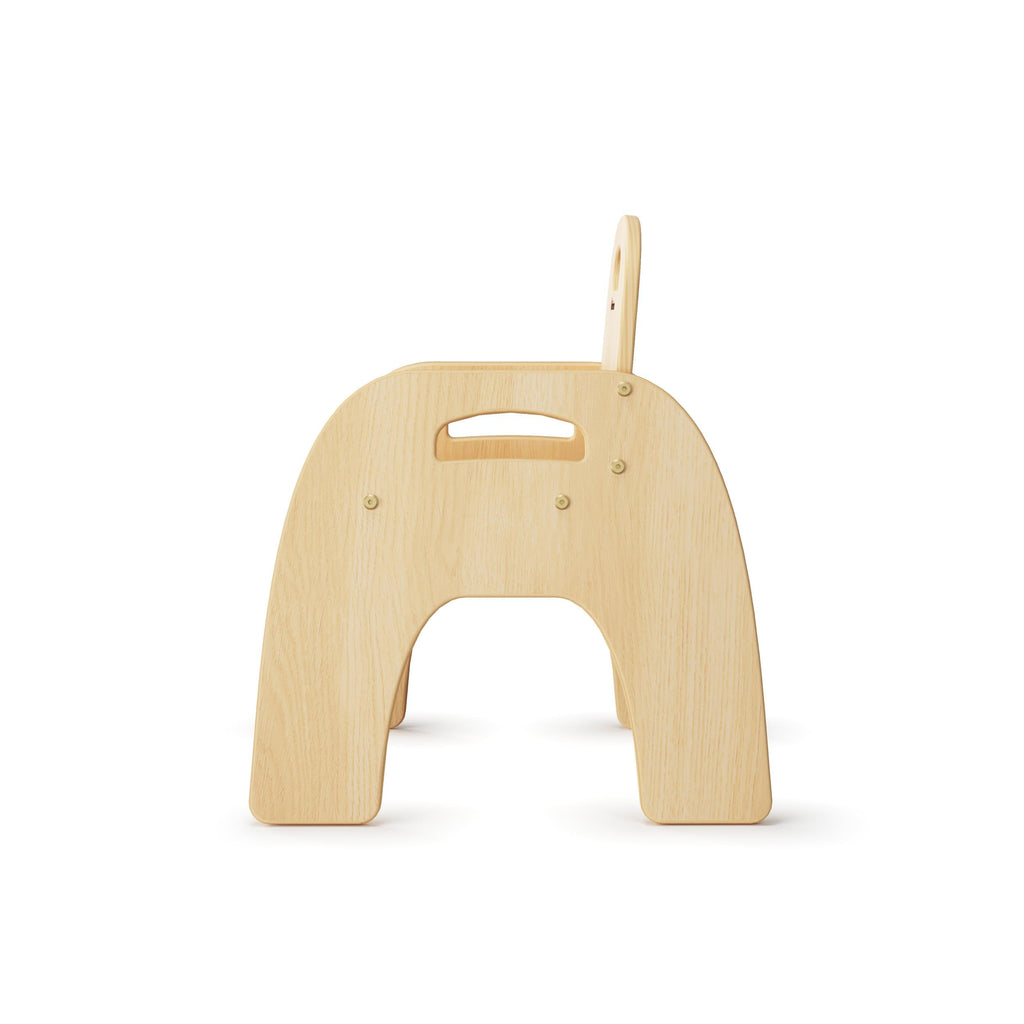 Foundations Simple Sitter Low 11" Wood Feeding Chairs Highchairs, 2 Pack