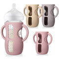 Juome Silicone Sleeves with Handle for Avent Natural Glass Baby Bottles 8oz