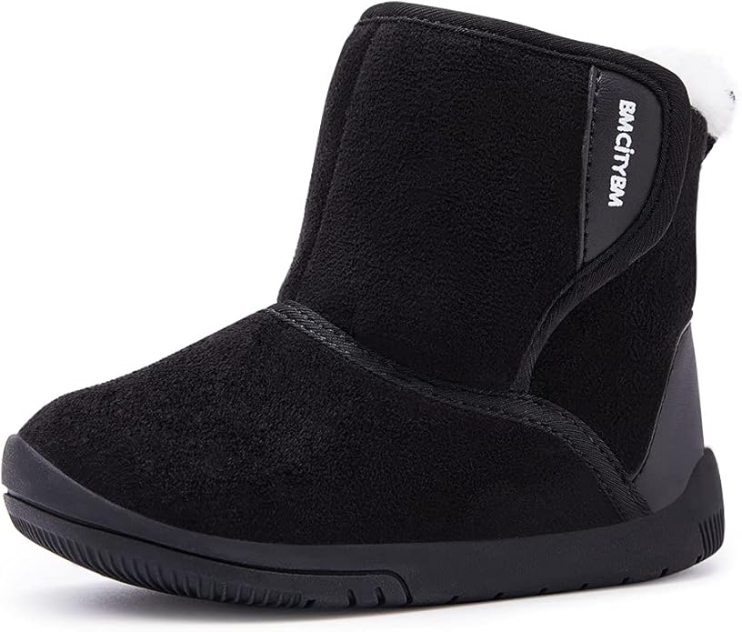 BMCiTYBM Girls Boys Snow Boots Warm Winter Fur Lined Baby Shoes (Infant/Toddler/Little Kid)
