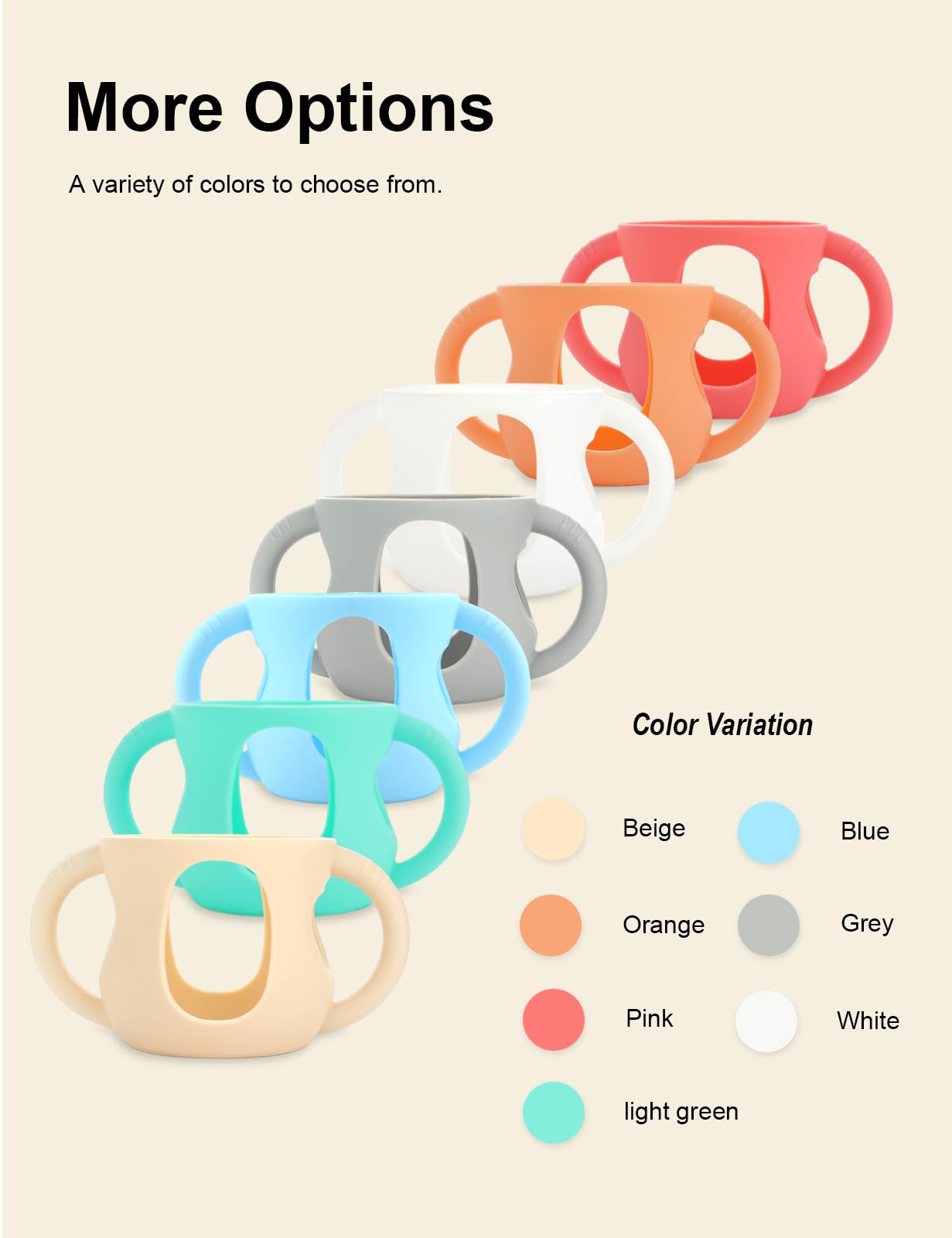 4-Pack Silicone Sleeves for Philips Avent Glass Bottles 4 oz