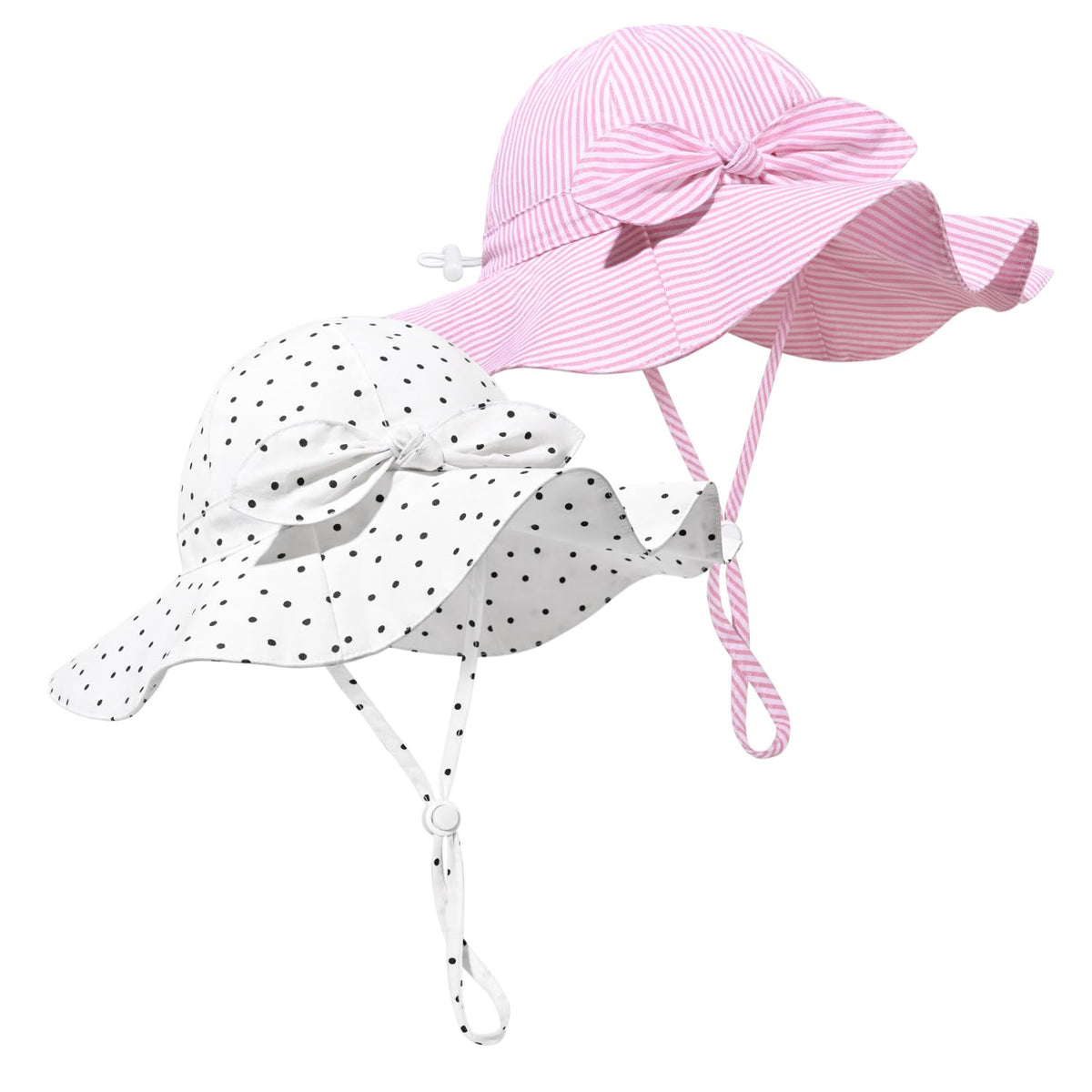 Baby Girl Sun Hat Kids Summer Beach Wide Brim Hats Toddler Bucket Hat 6-24M