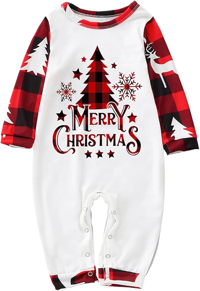 Awoscut Family Christmas Pajamas Matching Pajamas for Family, Xmas PJs Sets Holiday Sleepwear