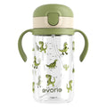 Evorie Tritan Spill Proof Straw Sippy Cups for Toddlers 1–3 Years, 10 Oz