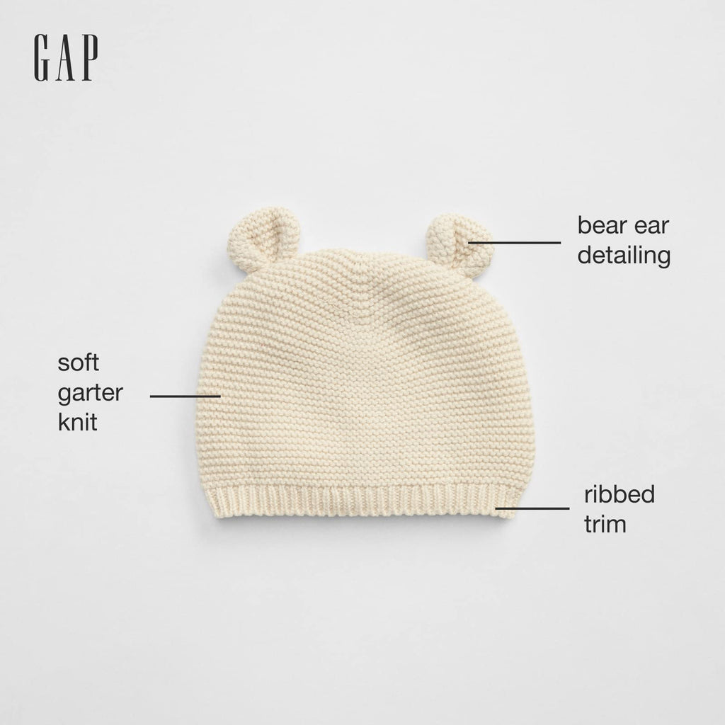 GAP Unisex Baby Garter Hat, Navy Uniform, 12-18 Months US