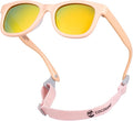 COCOSAND Flexible Baby Sunglasses with Strap Polarized UV Protection for Toddler Infant Newborn Boy Girl Age 0-24 Months