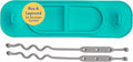 BUSY BABY Silicone Mini Mat - New and Improved Suction Cups, 2 Straps to Secure Baby Essentials, Self Feeding, Baby Led Weaning, Travel Wet Bag Included (Spearmint Mini)