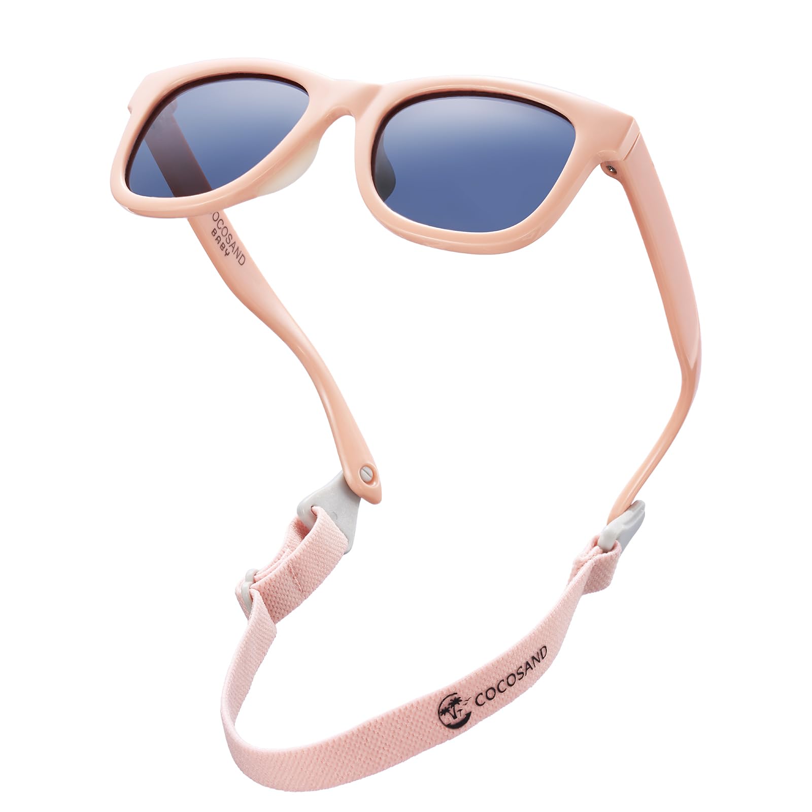COCOSAND Flexible Polarized Baby Sunglasses with Strap & Silicone Nose Pads