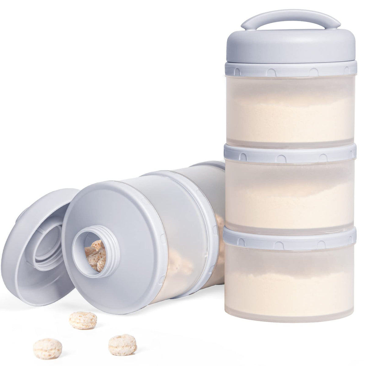 Termichy Stackable Formula Dispenser Portable: Milk Powder Container to go