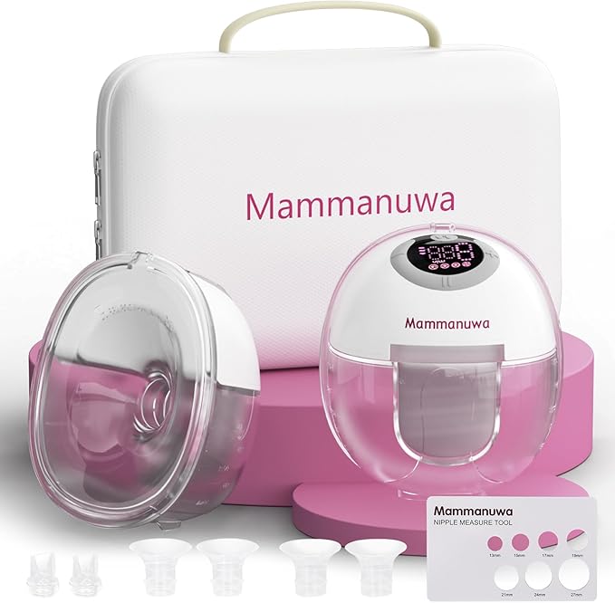 Electric Breast Pump - Lightweight, Portable, & Hands-Free with Baby Mouth Technology - BPA-Free, 4 Modes, 9 Levels - Elevate Your Breastfeeding Style with Mammanuwa S32