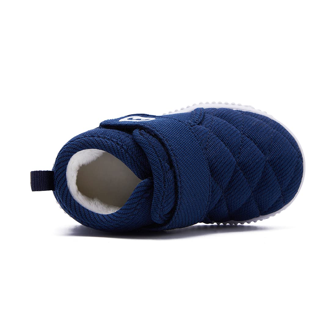 BMCiTYBM Baby Winter Snow Boots Boy Girl Faux Fur Warm Non Slip First Walking Infant Shoes 6 9 12 18 24 Months Navy Size 12-18 Months Toddler
