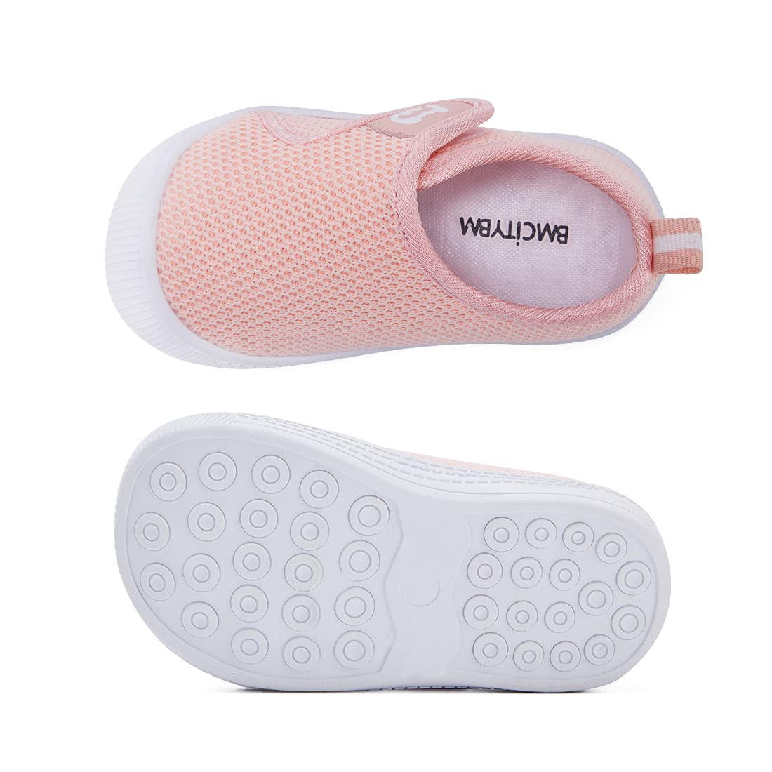 BMCiTYBM Baby Boy Girl Shoes Infant First Walker Shoes Breathable Walking Shoes Lightweight Non-Slip Sneakers 6 9 12 18 24 Months Pink 18-24 Months Toddler