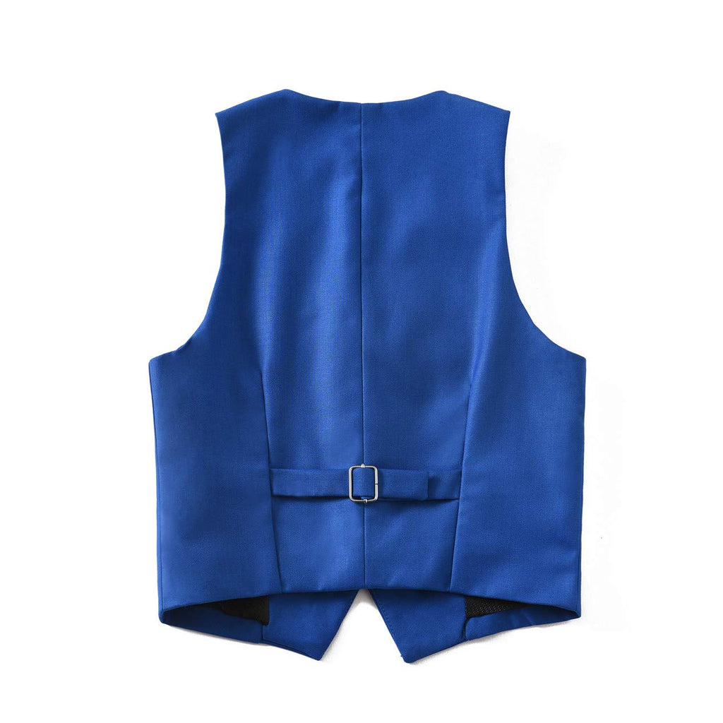 Boys Suit Slim Fit Outfit for Wedding Vest and Pants Set Royal Blue Size 2T
