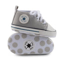 Meckior Save Beautiful Baby Girls Boys Canvas Sneakers Soft Sole High-Top Ankle Infant First Walkers Shoes