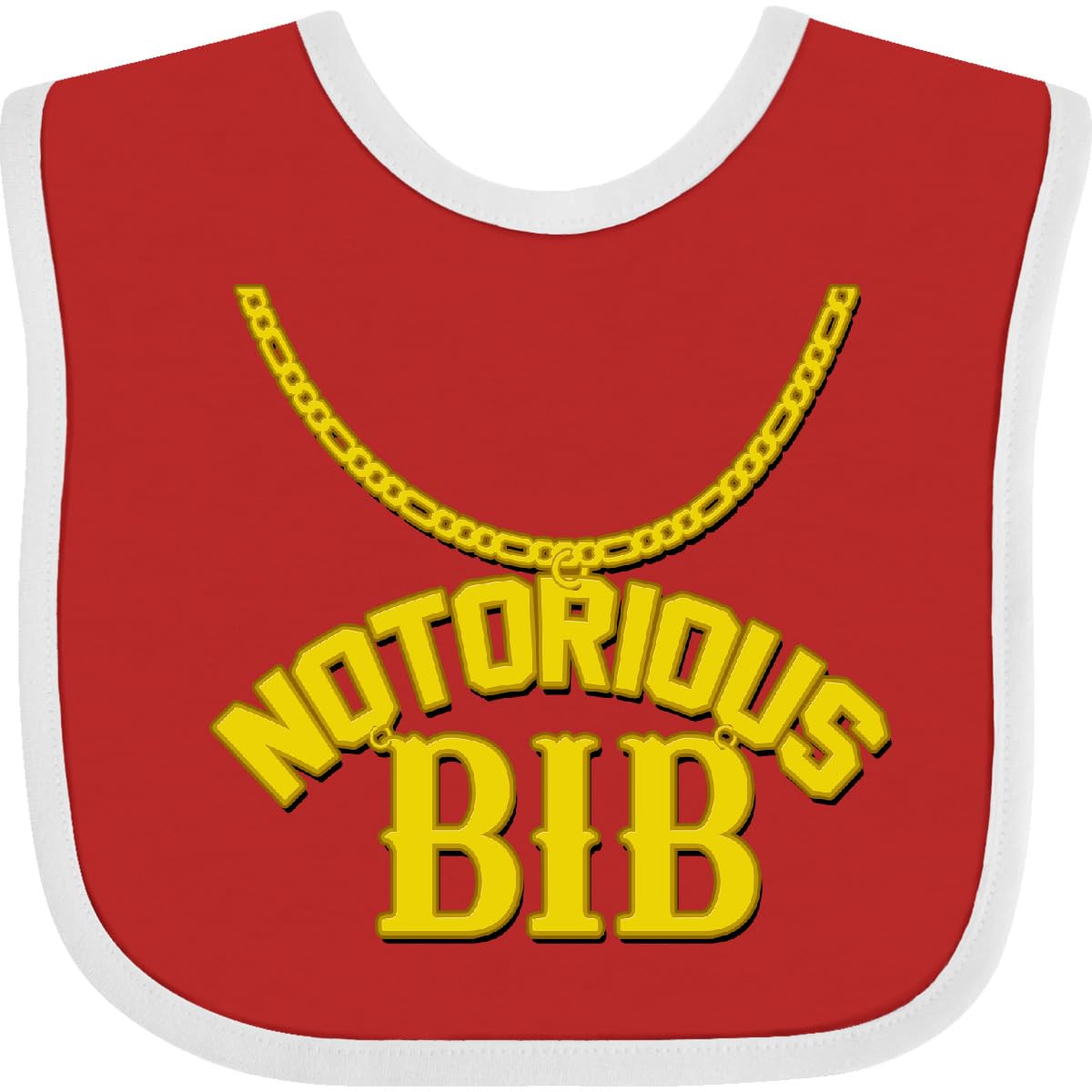 inktastic Notorious Bib Baby Bib White and Black 1c5d1
