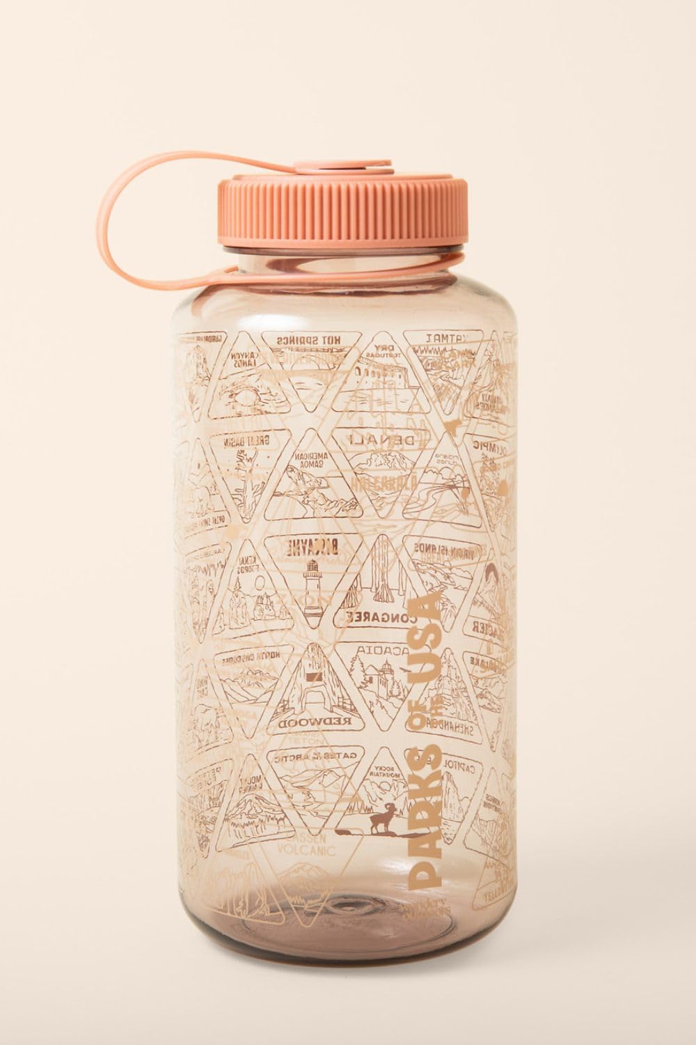 Wondery The Original Parks of the USA® Wide Mouth Adventure bucket list™ Bottle (Mauve)