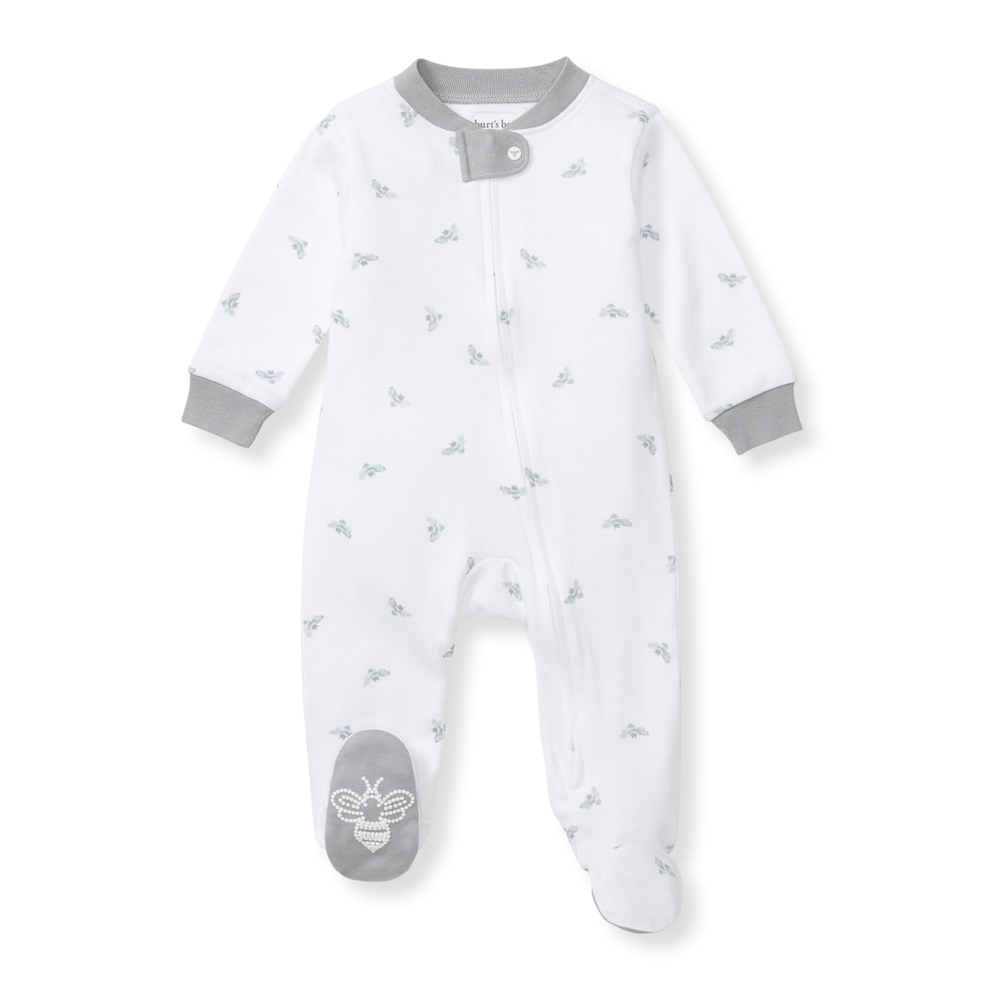 Burt's Bees Baby Boys' Organic Cotton, Sleep and Play Footed Pajamas