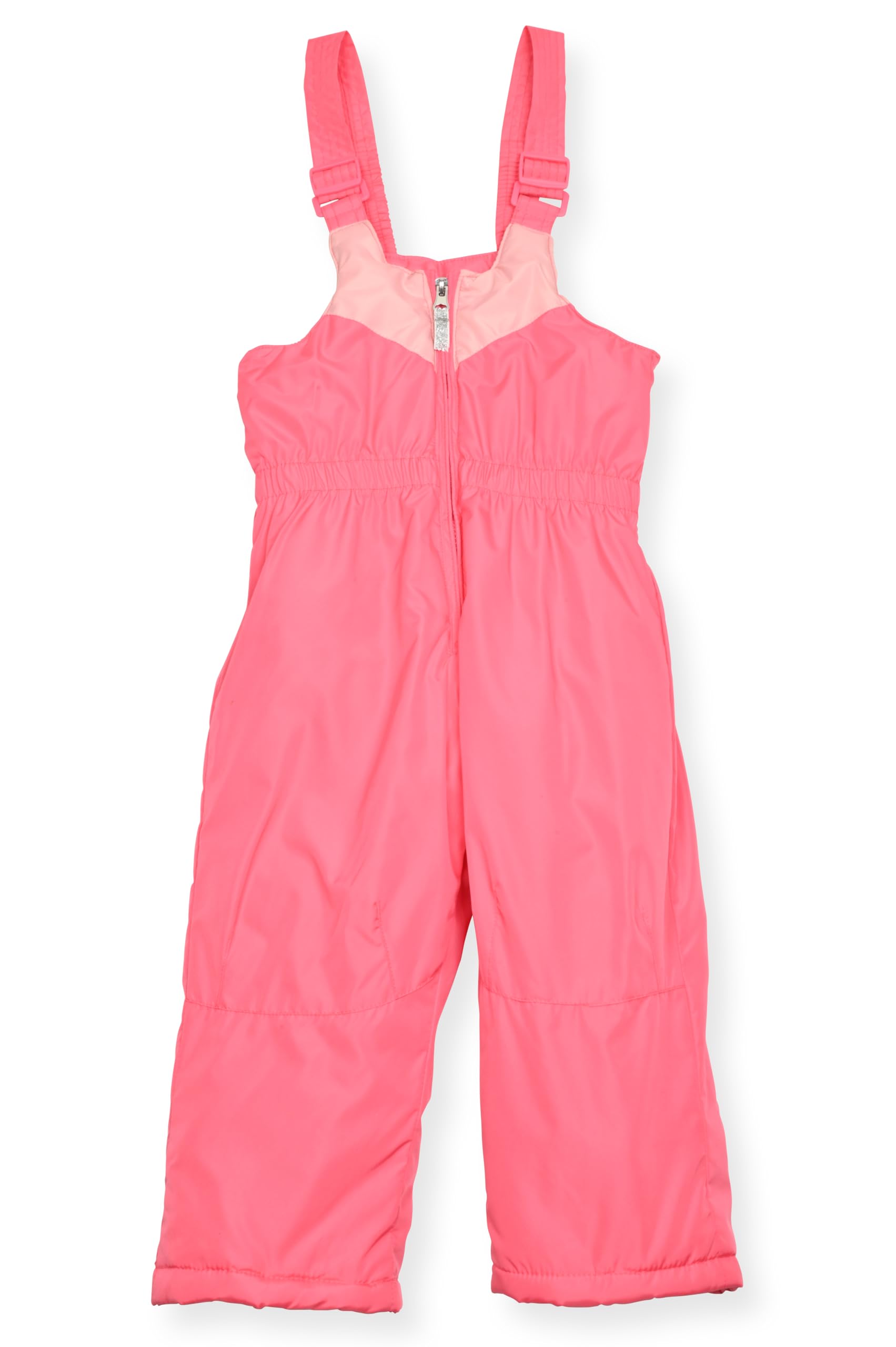 Arctic Quest Girls' Bib Snow Pants and Ski Jacket Water-Resistant Snowsuit For Kids Winter Hooded Jacket, Pink Lemonade, 4