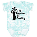 inktastic I'm Grandpa's Lil' Caddy- Golf for Kids Baby Bodysuit Newborn Tie Dye Green 2c4dc