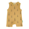 PARADE Organic Tank Rompers - Signature Prints Yellow Ukuleles 2T