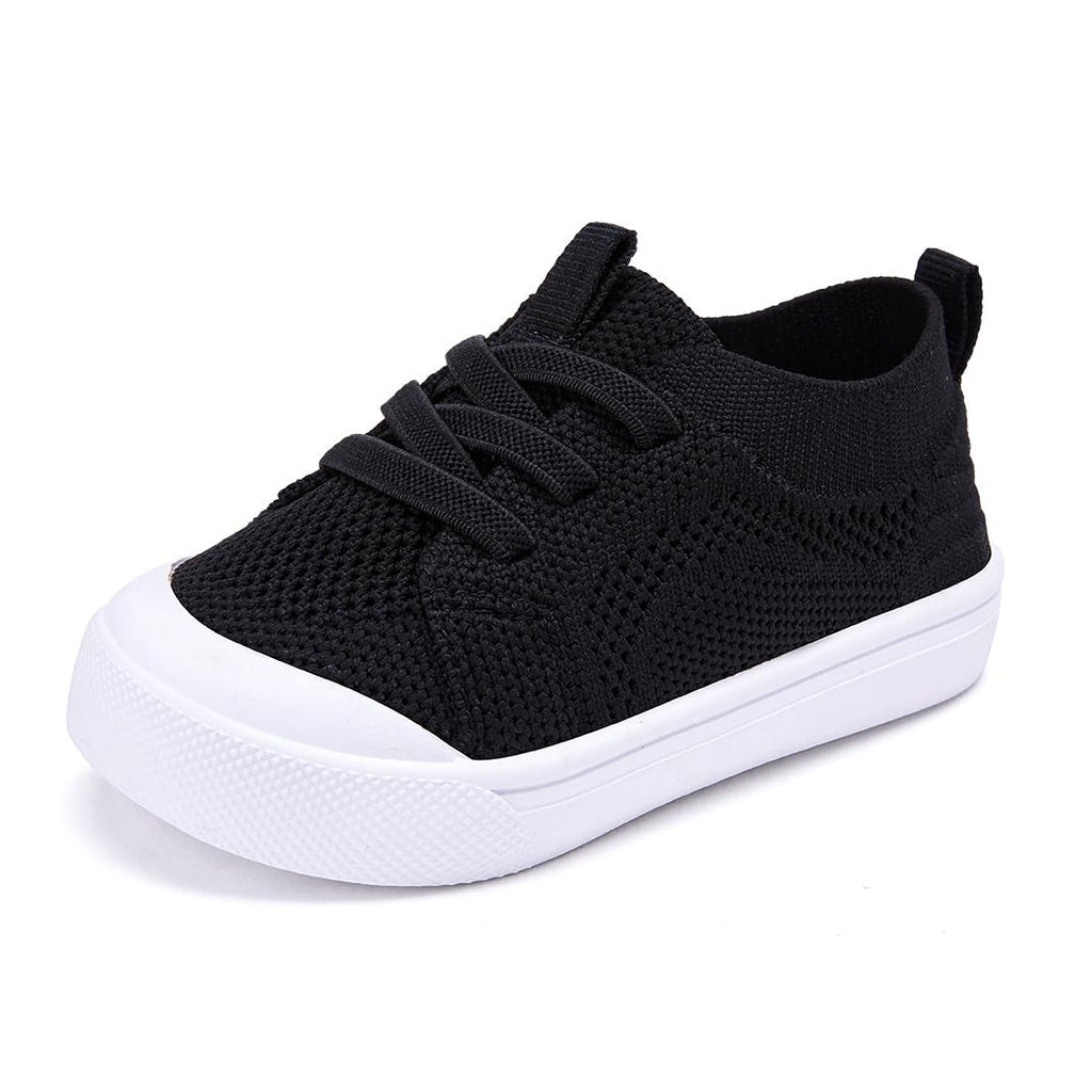 BMCiTYBM Toddler Walking Shoes Baby Boy Girl Barefoot Sneakers Black Size 7