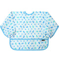 Plie Long Sleeve Waterproof Bib for Toddlers – Soft Feeding Smock for Baby Mealtime, Self-Feeding, Painting & Messy Play, BPA-Free, Easy Clean (6–24 Months) - Blue/Puppy