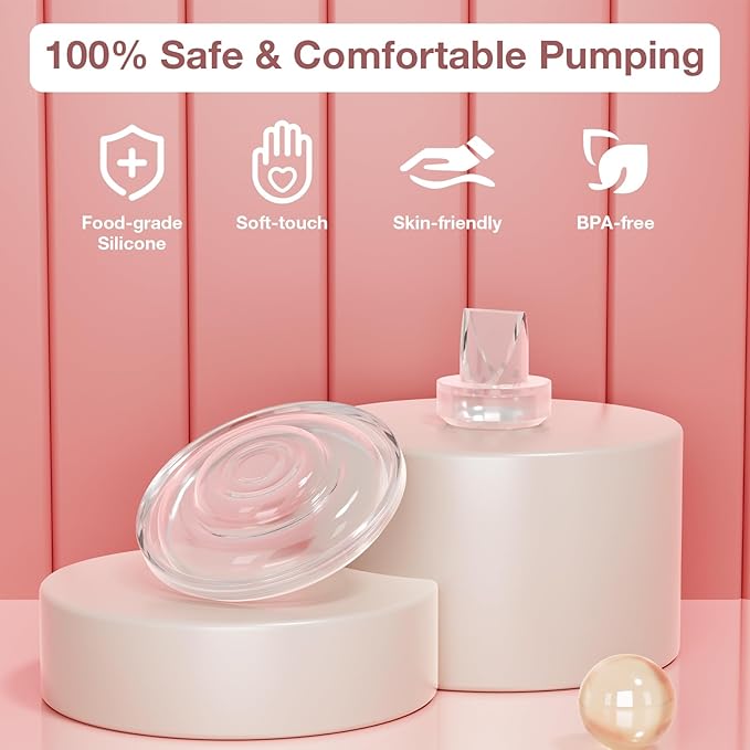 8PCS Silicone Duckbill Valve & 4PCS Silicone Diaphragm Compatible with Momcozy S12 Pro/S9 Pro/S12/S9 Breastpump, momcozy Breast Pump Replacement Parts Breastfeeding Essentials Pumping Kit for Moms