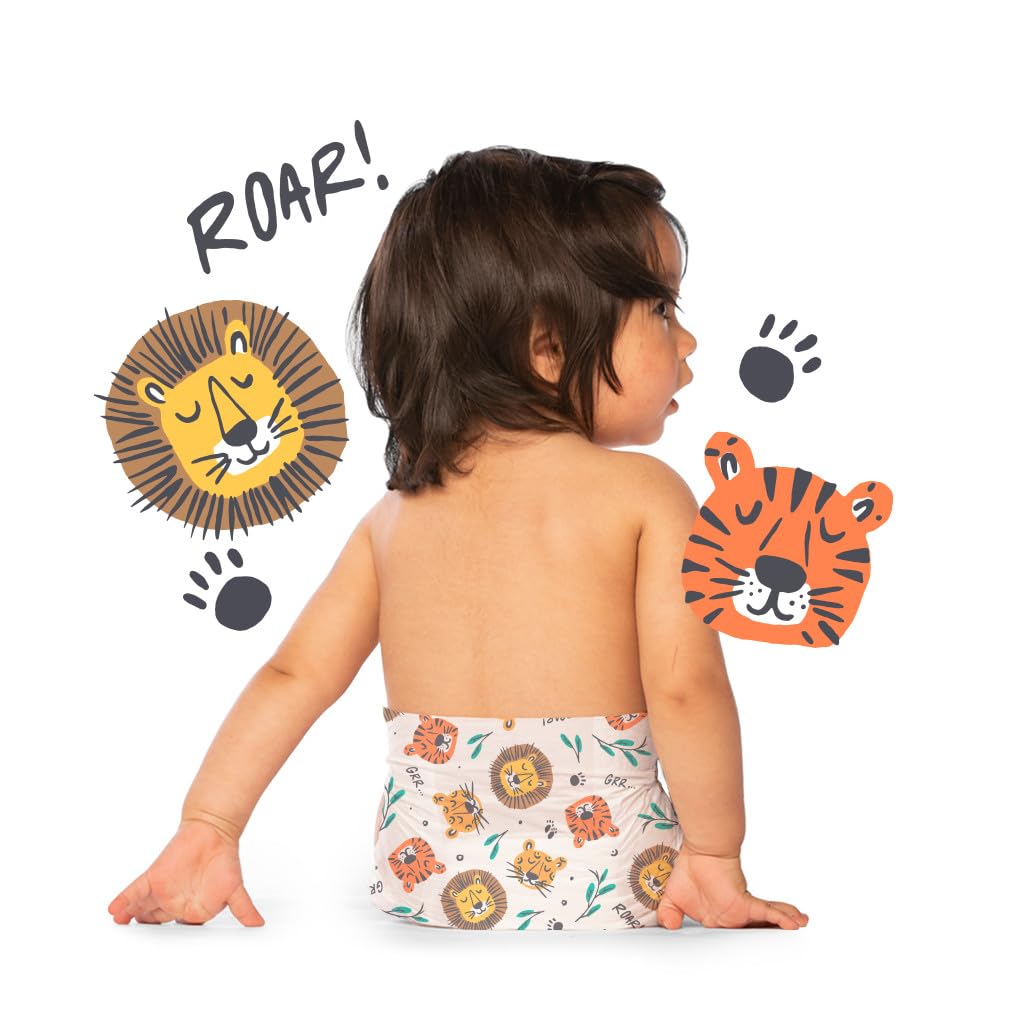 Hello Bello Diapers, Size 6 (35 lbs) Wild Cats, 68 Count Value Pack of Premium Disposable Baby Diapers, Hypoallergenic with Soft, Cloth-Like Feel