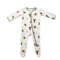 Bamboo Little Soft Baby Footie Pajamas, Koala, 6-9 Months
