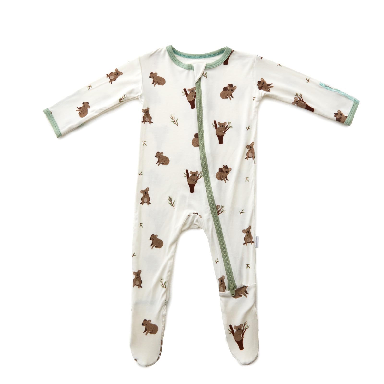 Bamboo Little Soft Baby Footie Pajamas, Koala, 6-9 Months