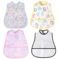 Baby bibs Waterproof Toddler bib - Feeding bib with Pocket for Infant Boy Girl Washable 6-46M