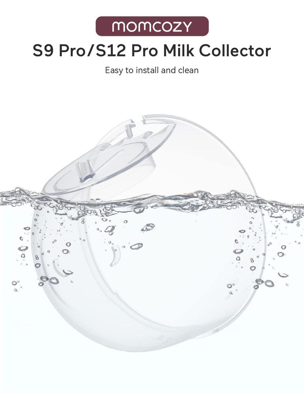Momcozy S9 Pro/S12 Pro Replacement Accessories, Milk Collector, 1 Pack